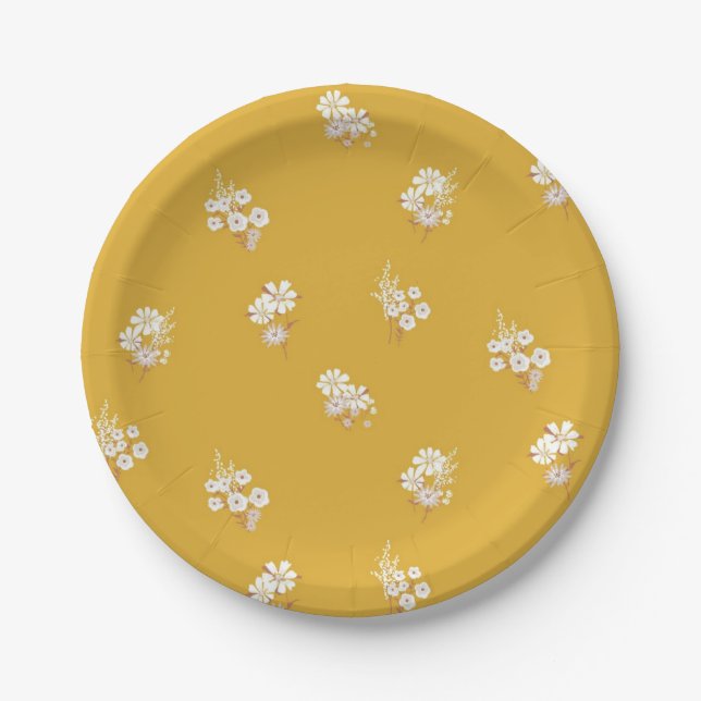 Blume Pappteller (Vorderseite)