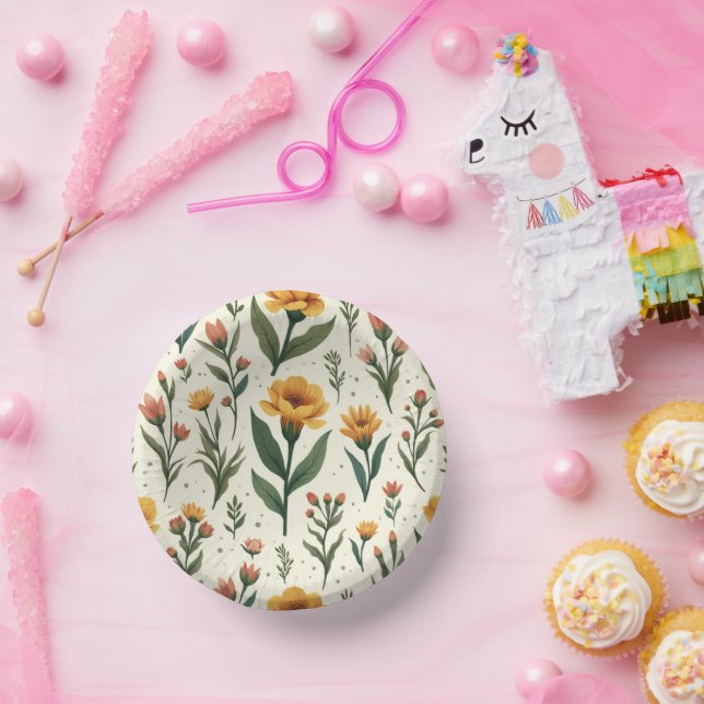 Blume Pappteller (Party)