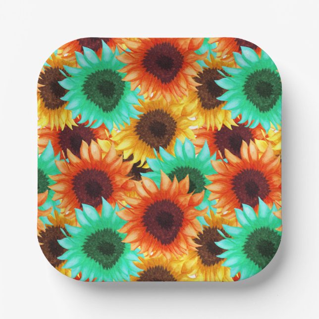 Blume Pappteller (Vorderseite)