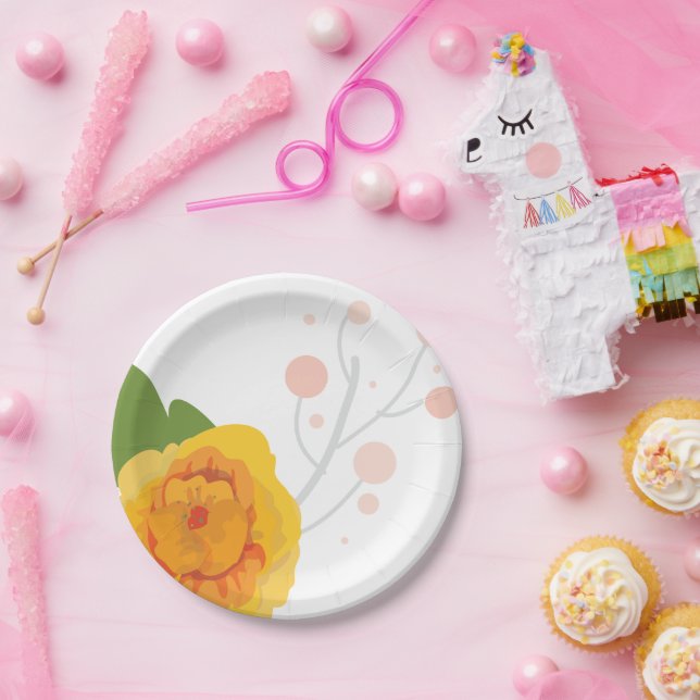 Blume Pappteller (Party)