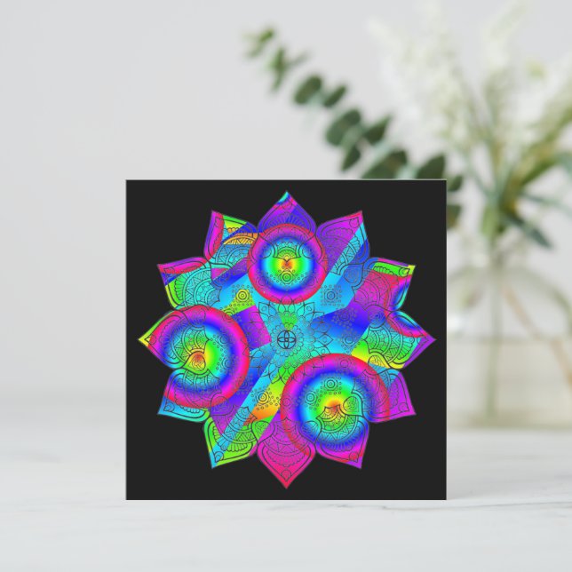 Blume Paradise Karte (Stehend Vorderseite)