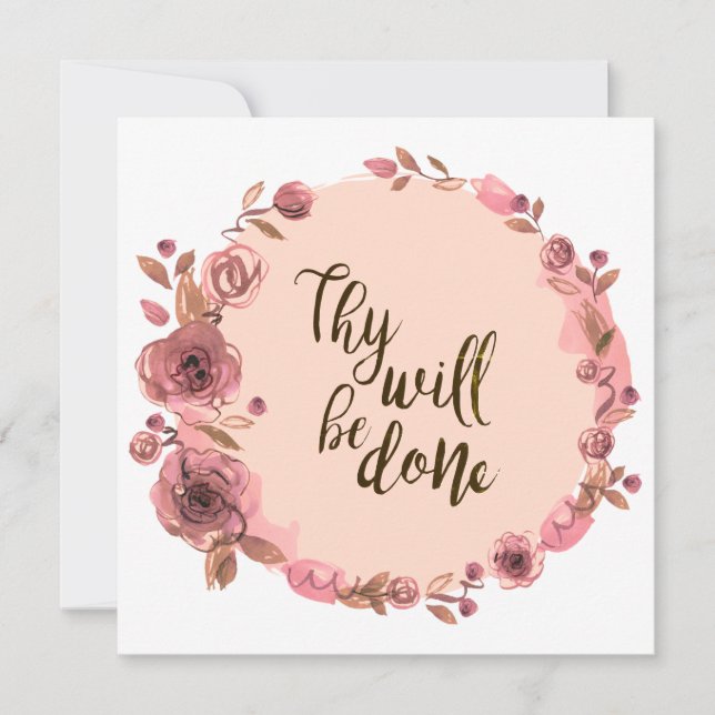 Blume-Passwort für Blank-Card-Schrift (Vorderseite)