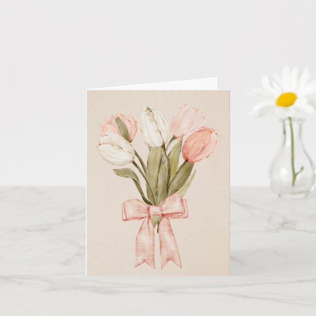 Blume Pastel tulips Karte (Kleine Pflanze)
