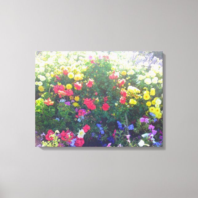 Blume Patch Canvas Print Leinwanddruck (Vorderseite)