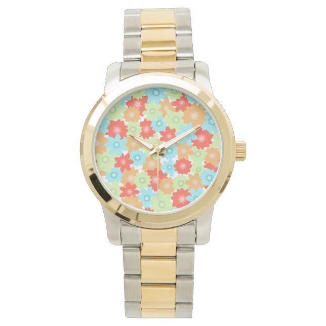 BLUME PATTERN ARMBANDUHR (Vorderseite)