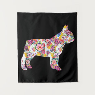 Blume Pattern Französisch Bulldogs Lover Gift Wandteppich