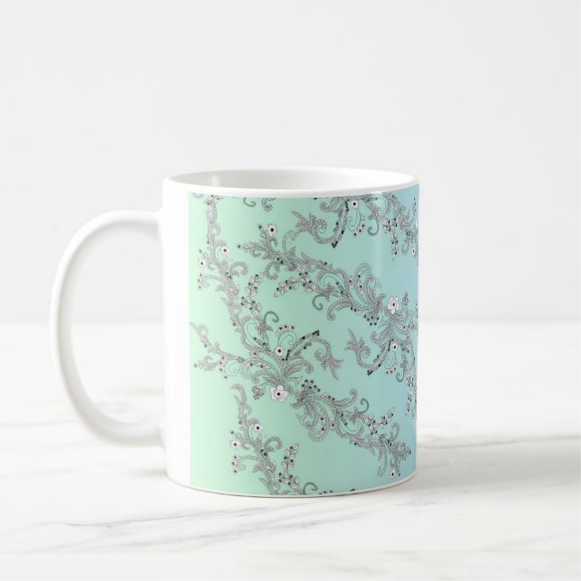 BLUME PATTERN KAFFEETASSE (Links)