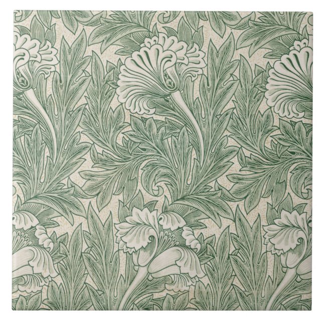 Blume Pattern, William Morris Fliese (Vorderseite)