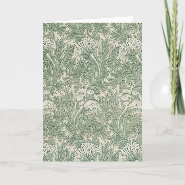 Blume Pattern, William Morris Karte (Vorderseite)
