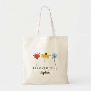 Blume Personalisiert Blütenmädchen Tasche