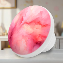 Blume-Petalen mit weichem Rosa Keramikknauf