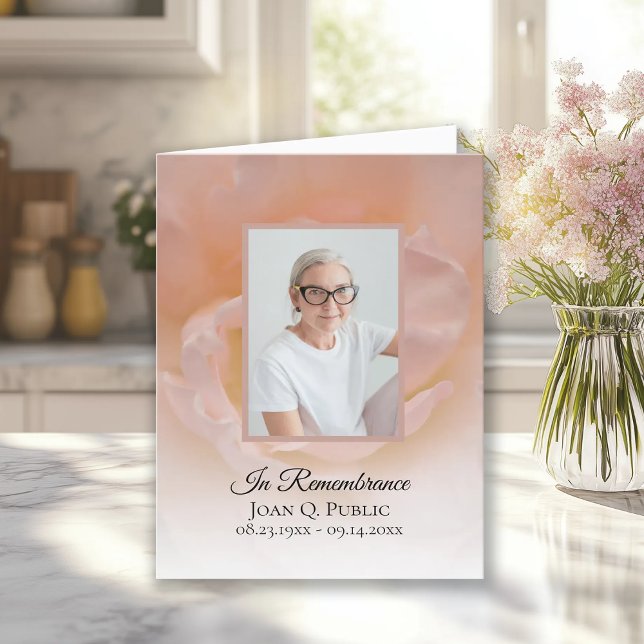 Blume Petals Beerdigung Beileid Dankeskarte (Von Creator hochgeladen)