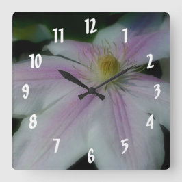 Blume Petals Quadratische Wanduhr
