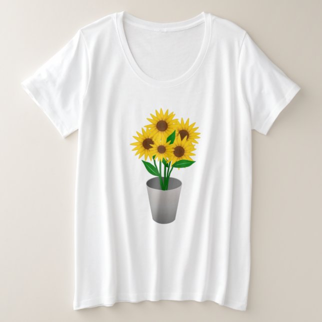 Blume Pflanze T - Shirt für Frauen - für Pflanze L (Design vorne)