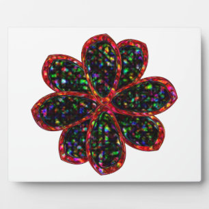 Blume Plaque Fotoplatte