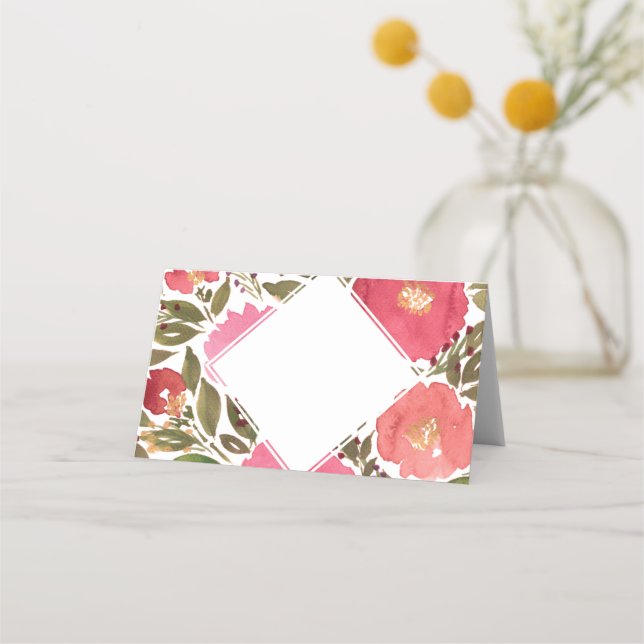 Blume Platzkarte (Vorderseite)