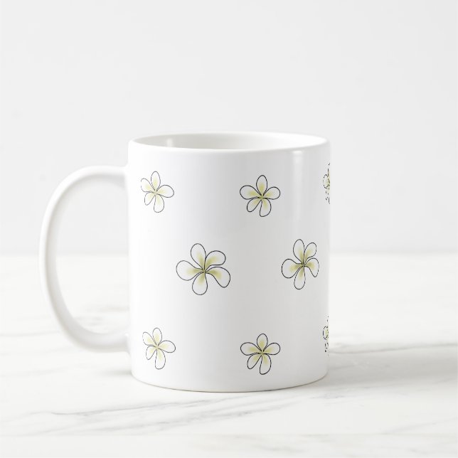 Blume Plumeria Kaffeetasse (Links)