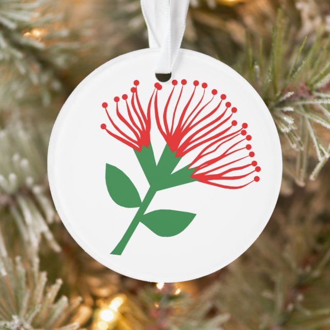 Blume Pohutukawa, Neuseeland Ornament (Baum)