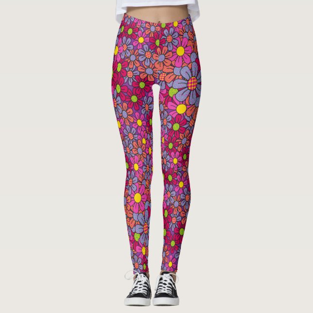 Blume Pop Leggings (Vorderseite)