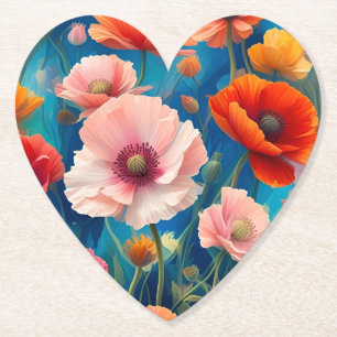 Blume Poppy, mehrfarbig, Garden-47567 Untersetzer