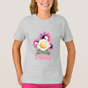 Blume Positives Zitat sucht Balance nicht perfekt T-Shirt