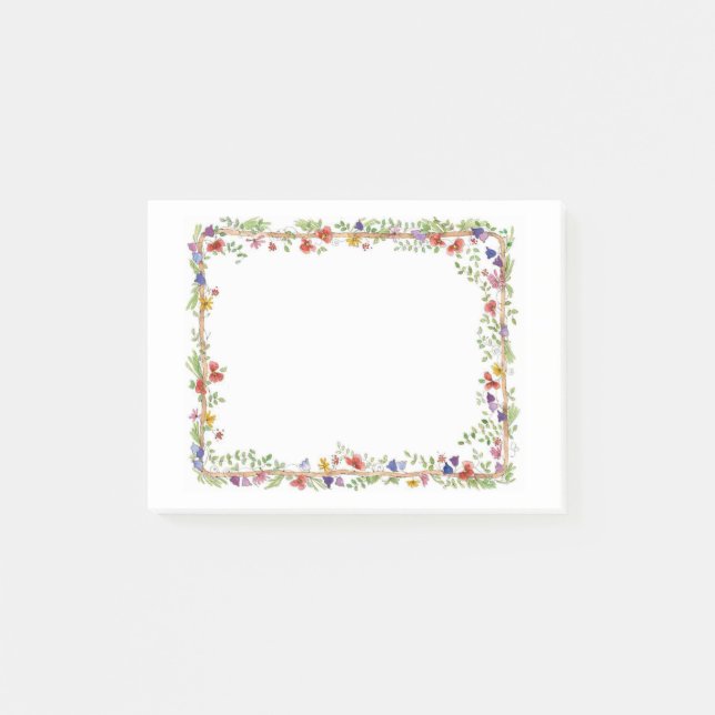 Blume Post-it Klebezettel (Vorderseite)