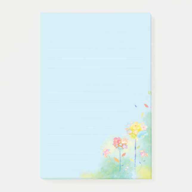 Blume Post-it Klebezettel (Vorderseite)