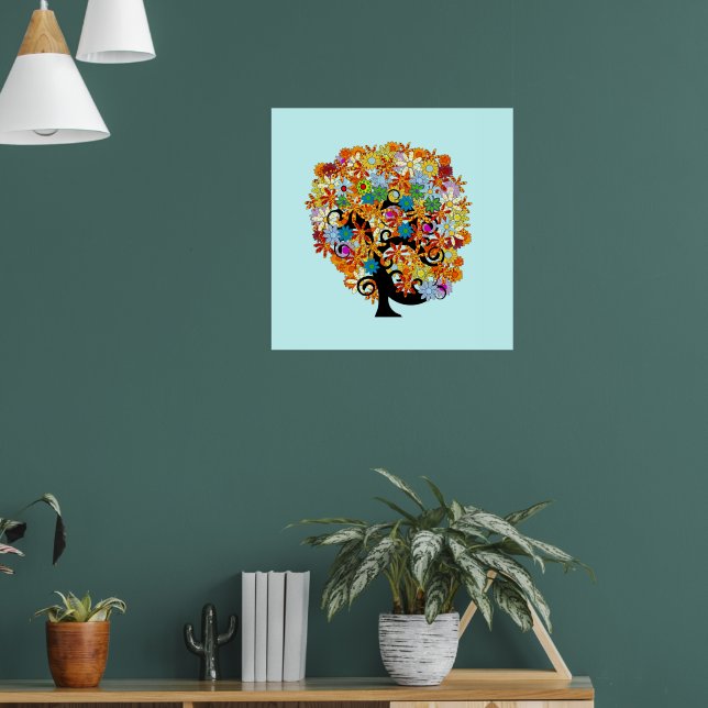 Blume Poster (Wohnzimmer 1)