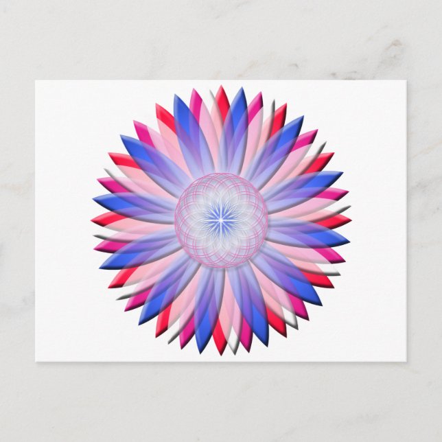 Blume Postkarte (Vorderseite)