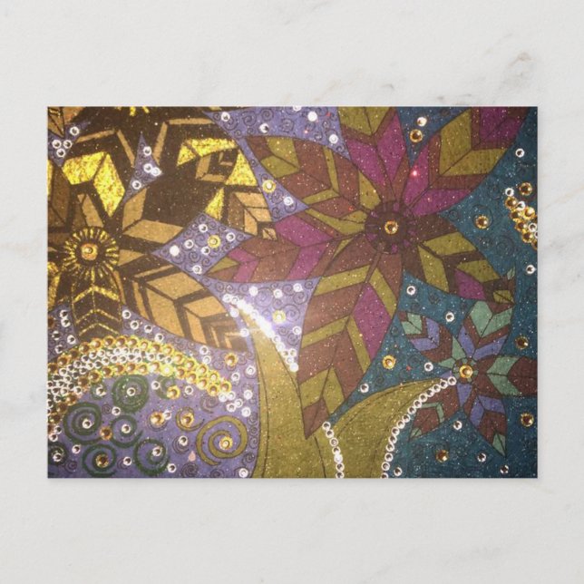 Blume Postkarte (Vorderseite)