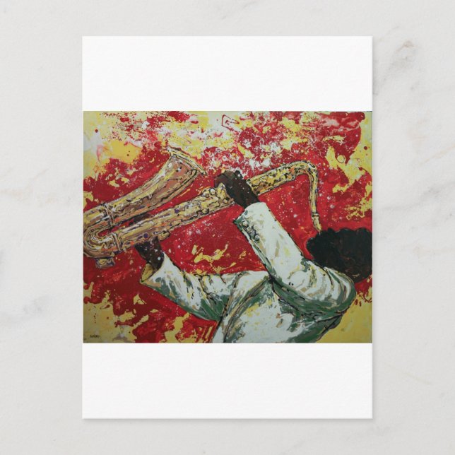 Blume Postkarte (Vorderseite)