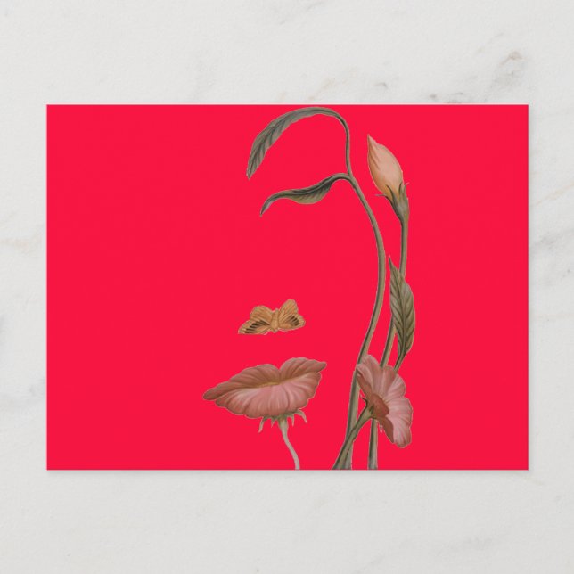 Blume Postkarte (Vorderseite)