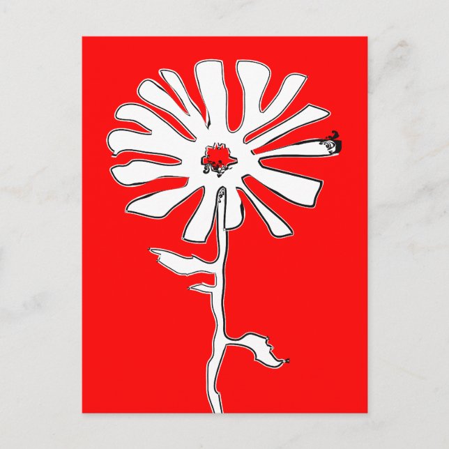 Blume Postkarte (Vorderseite)
