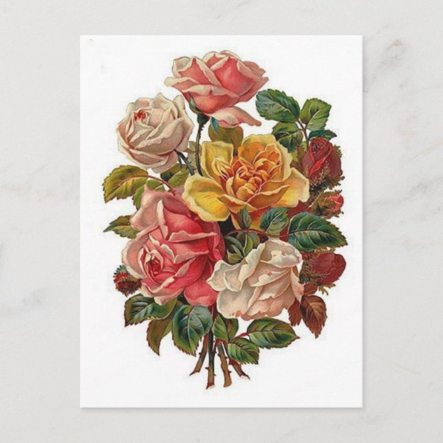 Blume Postkarte (Vorderseite)