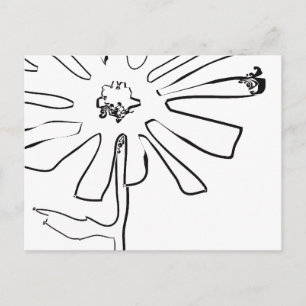 Blume Postkarte