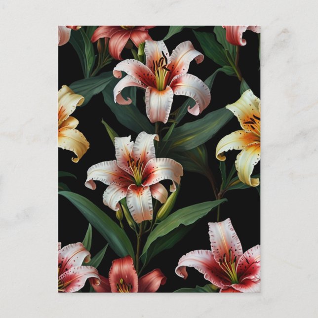 Blume Postkarte (Vorderseite)
