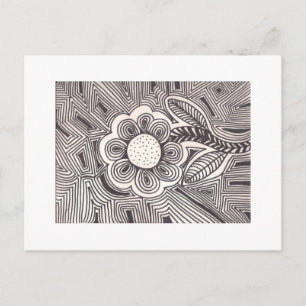 Blume Postkarte