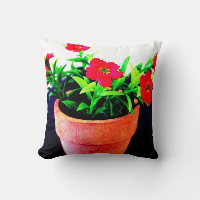 Blume Pot Kissen (Vorderseite)