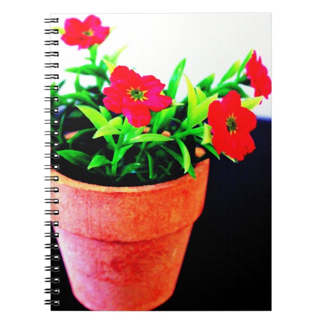 Blume Pot Notizblock (Vorderseite)