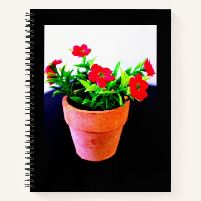 Blume Pot Notizbuch (Vorderseite)