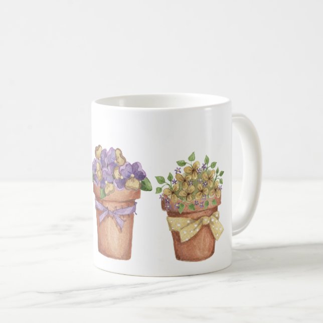 Blume Pots Kaffeetasse (VorderseiteRechts)