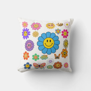 Blume Power 16x16 Kissen
