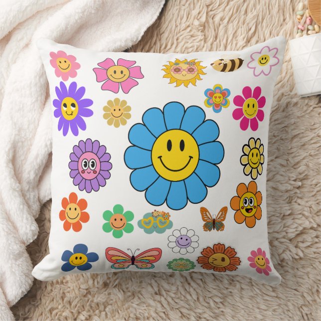 Blume Power 20x20 Kissen (Decke)