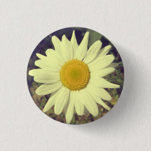 Blume Power 3 cm Runder Abzeichen Button