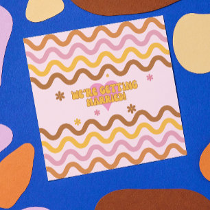 Blume Power 60er 70er Jahre Wir bekommen Verheirat