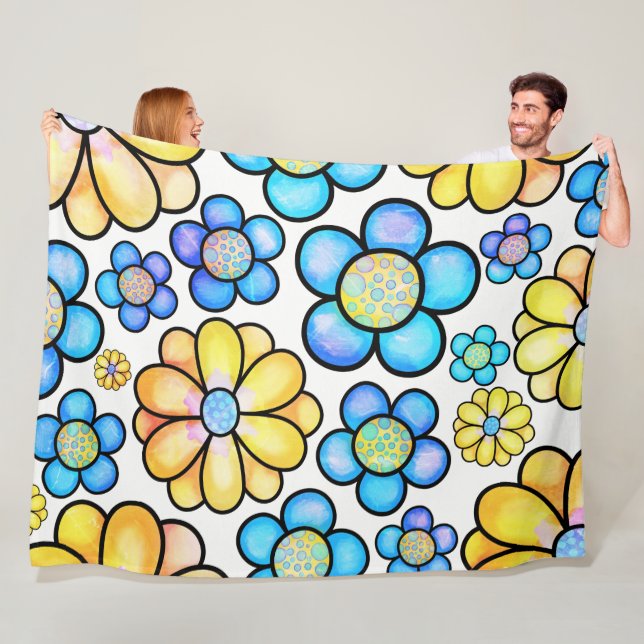Blume Power 60x80 Fleece Blanket (Beispiel)