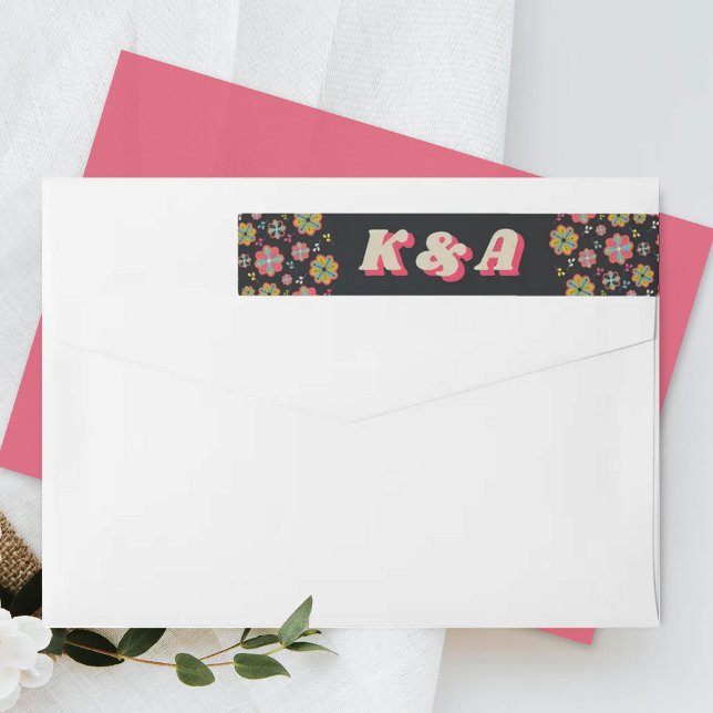 Blume Power 70er Retro Groovy Hochzeit (Von Creator hochgeladen)