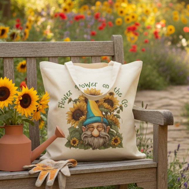 Blume Power auf der Go Tote Tasche (Von Creator hochgeladen)