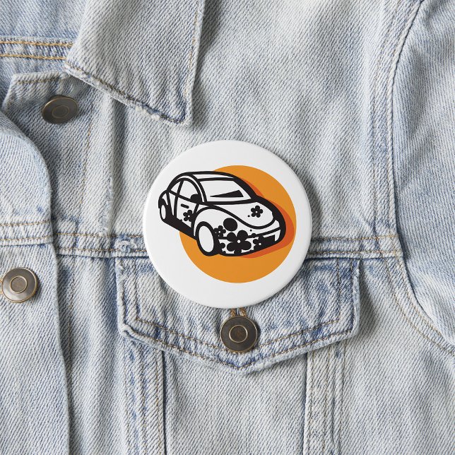 Blume Power Auto Niedlich Hippie Style Button (Von Creator hochgeladen)