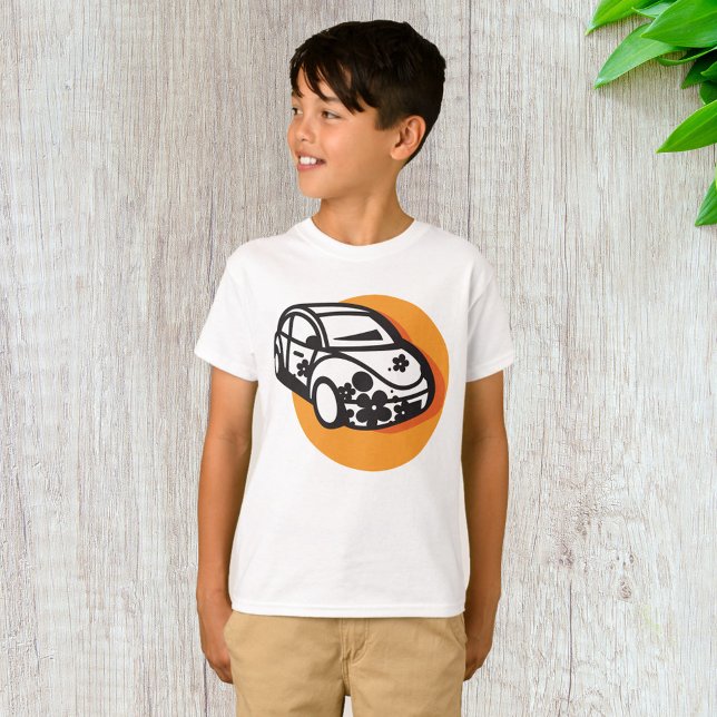 Blume Power Auto Niedlich Hippie Style T-Shirt (Von Creator hochgeladen)